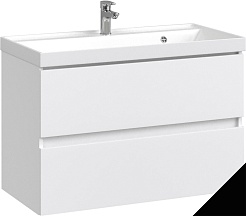 Водолей Мебель для ванной Best 100 подвесная черная – фотография-3